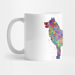 Siberian Husky dog watercolor Mug